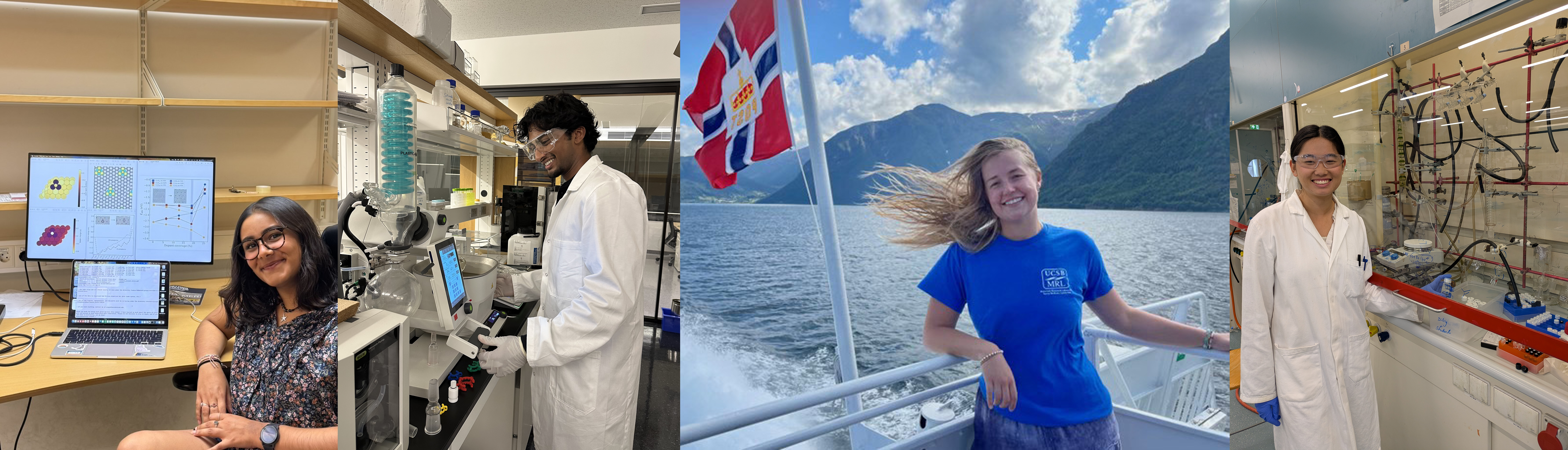 Scenes from the internship program