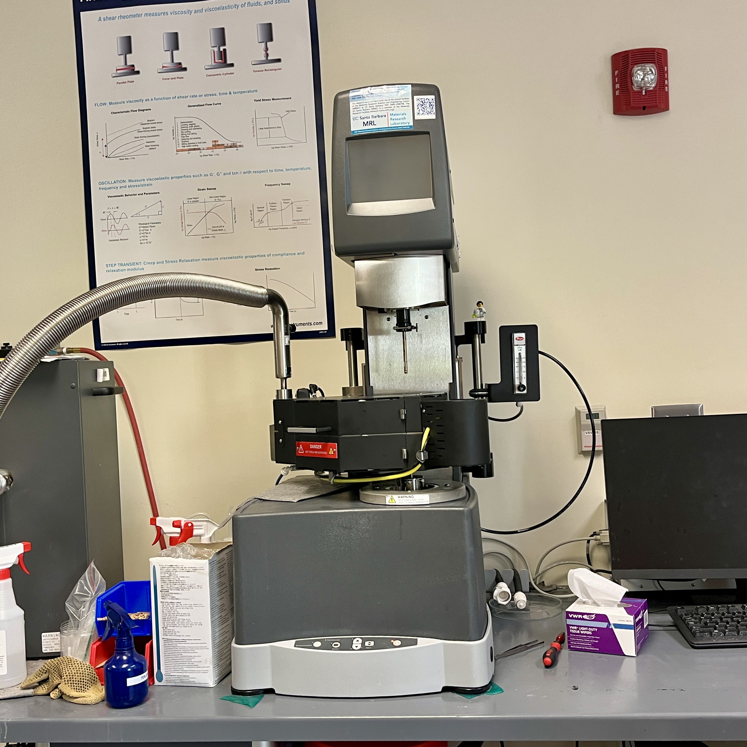 TA instruments ARES-G2 rheometer with FCO oven