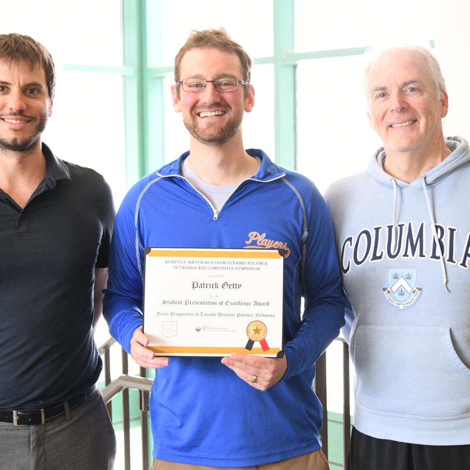 Prof. Chris Bates, Patrick Getty, and Prof. Craig Hawker